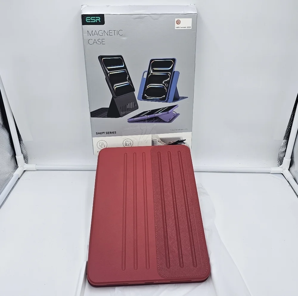 ESR Red iPad Air Case 11” M3/M2 & 10.9” 5th/4th Gen Magnetic Stand